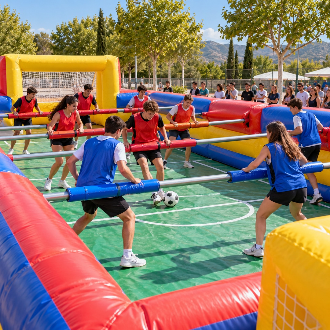Futbolín humano